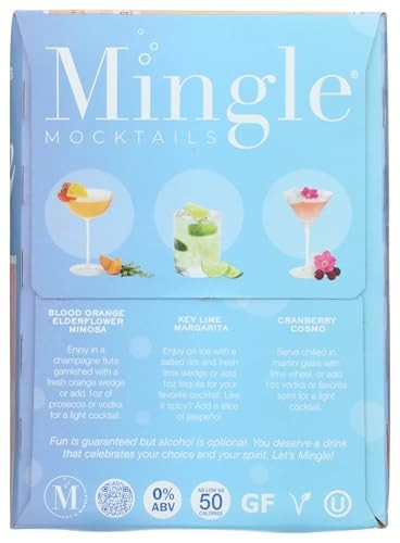 Mingle Mocktails Non-Alcoholic Party Variety Pack  6 Pack  12 Fl Oz Sleek Aluminum Cans  0.00% ABV thumbnail