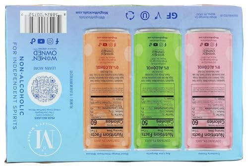 Mingle Mocktails Non-Alcoholic Party Variety Pack  6 Pack  12 Fl Oz Sleek Aluminum Cans  0.00% ABV thumbnail