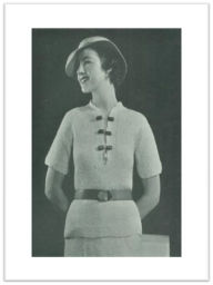PATTERN #2723 KOOL KNIT BLOUSE VINTAGE KNITTING Princess of Patterns Author