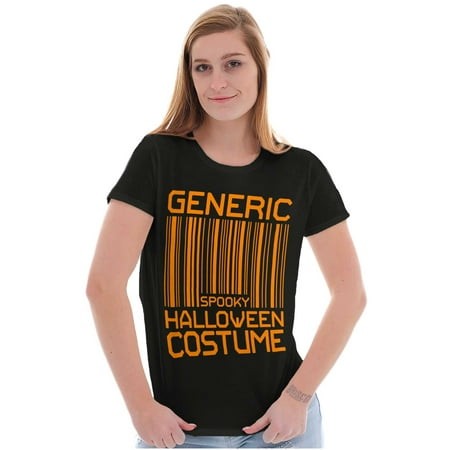 Generic Halloween Costume Barcode Womens Slim Fit Graphic Tee Brisco Brands X