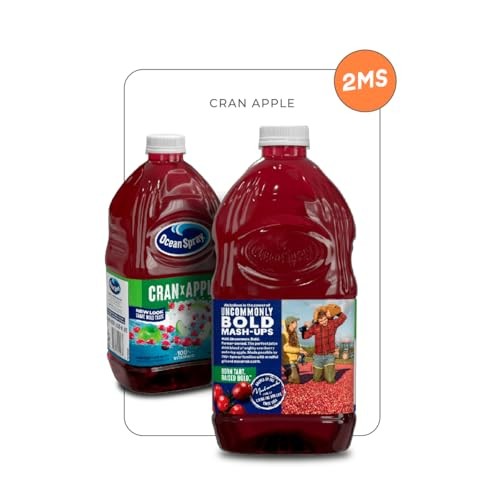 2MS Box with 5 Pack Ocean Spray Apple Juice Plastic Bottle 64 Fl Oz thumbnail