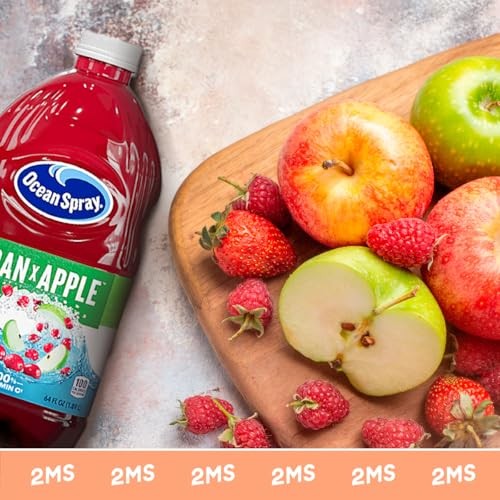 2MS Box with 5 Pack Ocean Spray Apple Juice Plastic Bottle 64 Fl Oz thumbnail