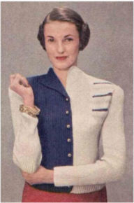 PATTERN #1953 HALF and HALF VINTAGE KNITTING Princess of Patterns Author