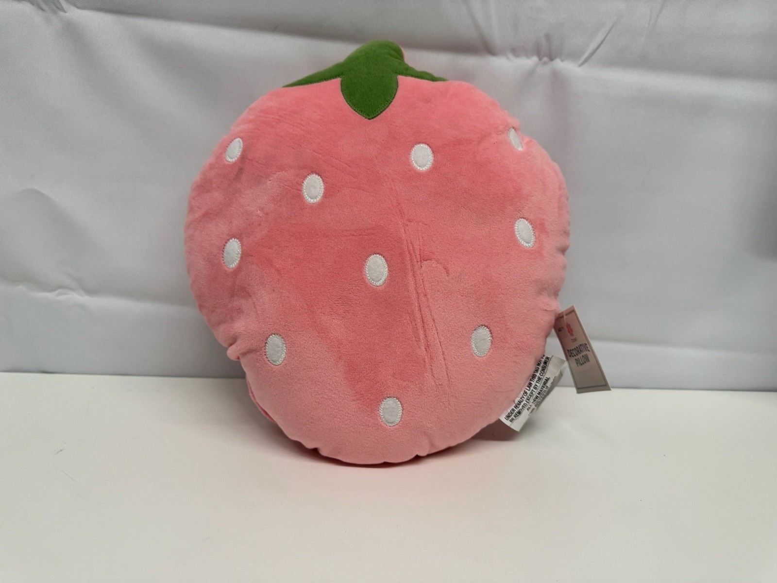 Pink Strawberry Pillow