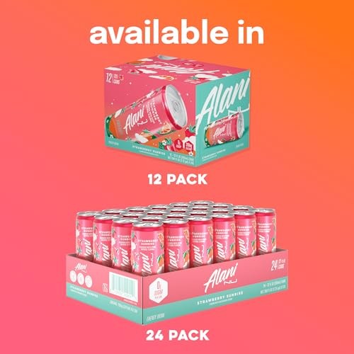 Alani Nu STRAWBERRY SUNRISE Sugar Free, Low Calorie Energy Drinks, 200mg Caffeine, Biotin B Vitamins, Zero Sugar, 10 Calories, 12 Fl Oz Cans, 24 Pack thumbnail