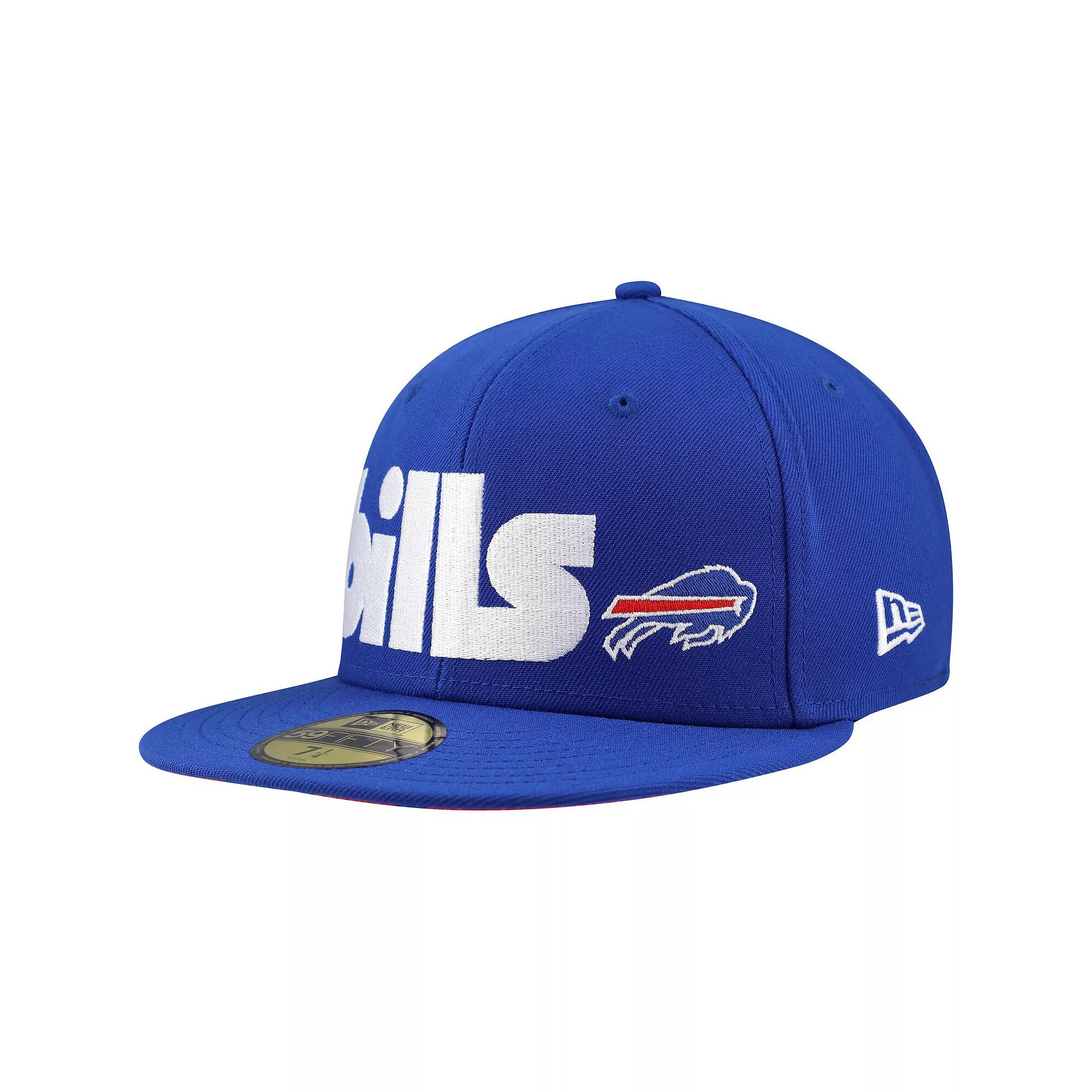 Men's New Era Royal Buffalo Bills Checkered Undervisor 59FIFTY Fitted Hat, Size: 6 7/8, Blue thumbnail