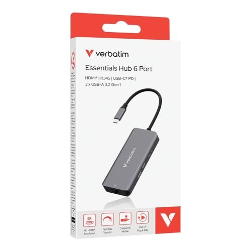Verbatim USB-C Essentials Multiport Hub– 6 Ports thumbnail