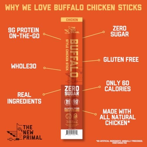 The New Primal Chicken Sticks, Buffalo Style 5 Sticks (1oz Each) thumbnail