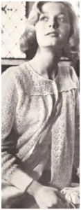 PATTERN #0134 SHELL STITCH BEDJACKET VINTAGE KNITTING Princess of Patterns Author