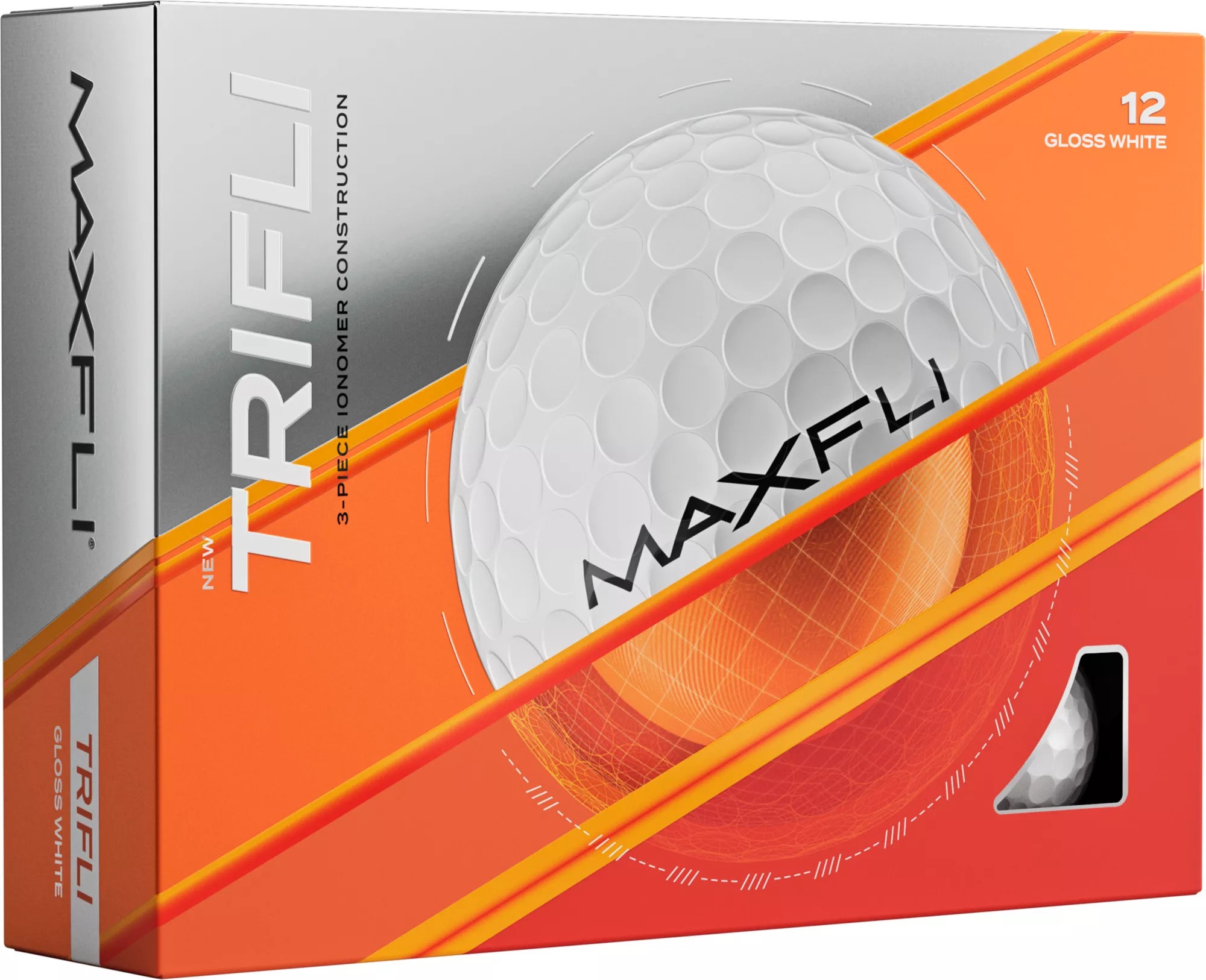 Photo 1 of Maxfli TriFli Golf Balls, Men's, White