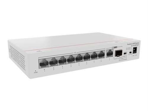Huawei EKitEngine S110 Series S110-8P2ST - Switch - 1 X Gigabit SFP + 8 X 10/100/1000 (PoE+) + 1 X 10/100/1000 - Desktop, Rack-uitvoering, Wandbevesti