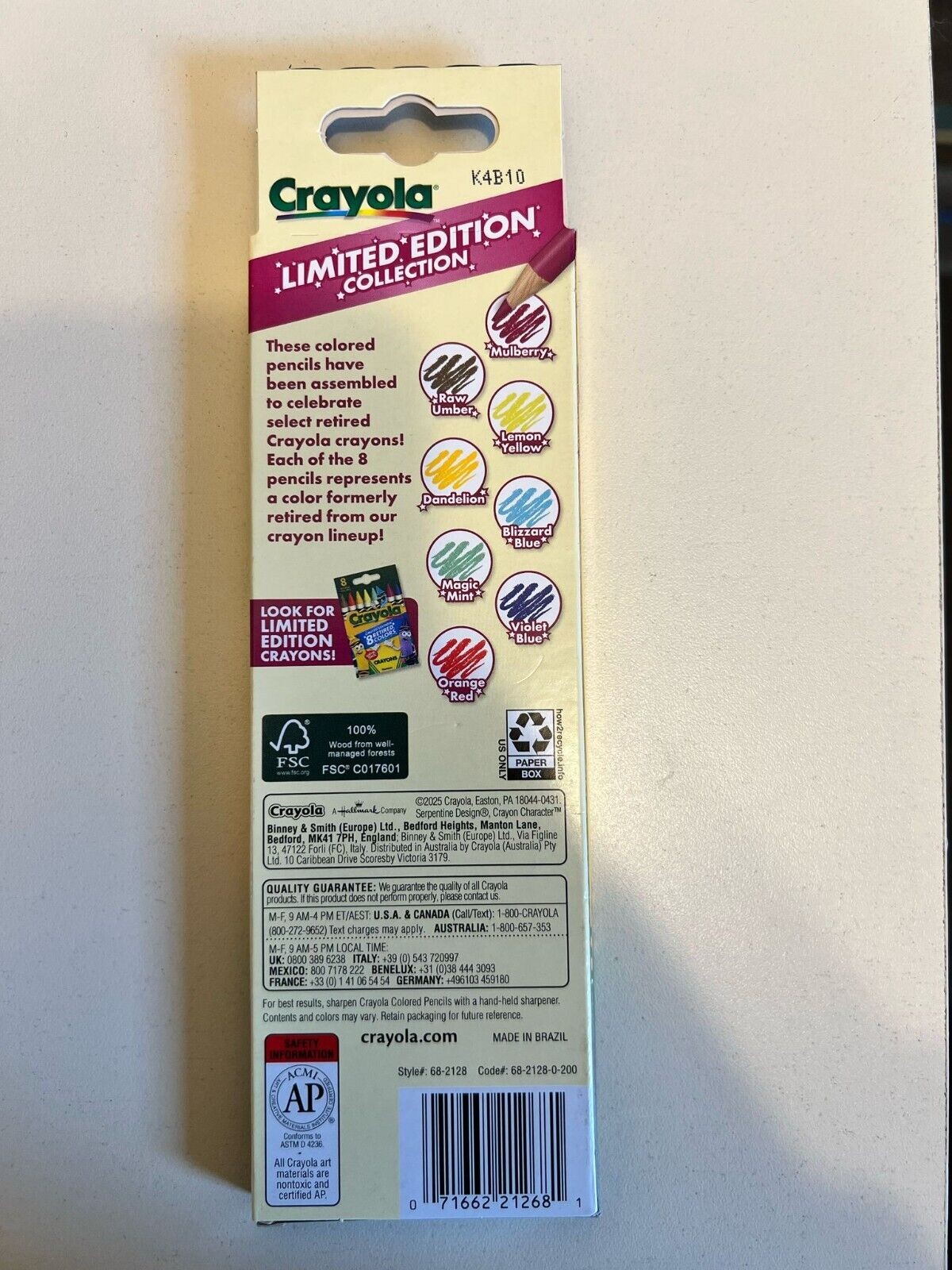 Crayola Limited Edition Colors Colored Pencils, 8 Ct, School Supplies, Coloring Supplies, Gifts for Kids Ages 5+ thumbnail