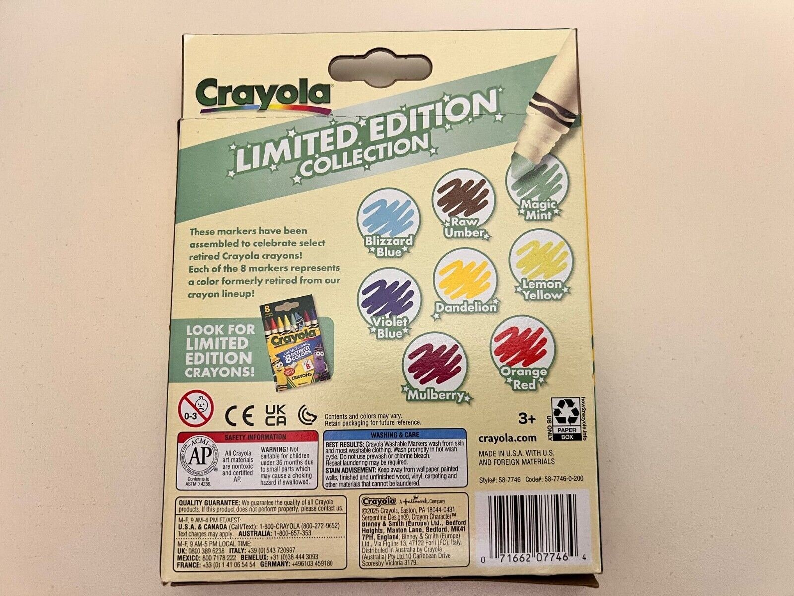 Crayola Limited Edition Colors Colored Pencils, 8 Ct, School Supplies, Coloring Supplies, Gifts for Kids Ages 5+ thumbnail