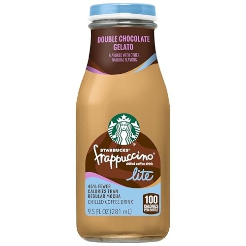 Starbucks Frappuccino Lite, Double Chocolate Gelato, Chilled Coffee Drink, 9.5 Fl Oz