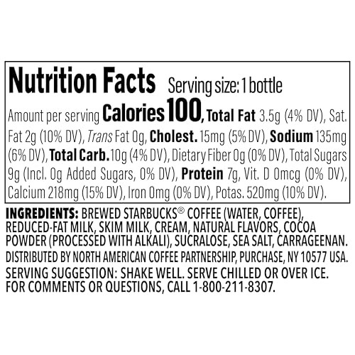 Starbucks Frappuccino Lite, Double Chocolate Gelato, Chilled Coffee Drink, 9.5 Fl Oz thumbnail