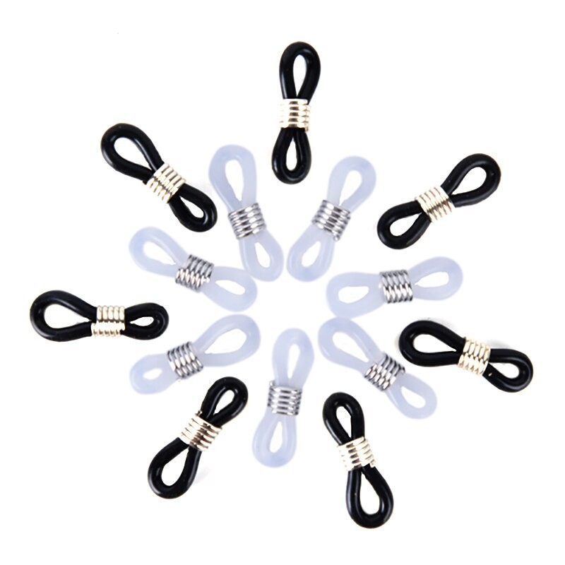 Kunststoff Silikon Glser Kette Verbindung Glser Kette 100Stck Gleitschutz Gummi Ring Gurt Verlngerung Frühling DIY Brillen Seil