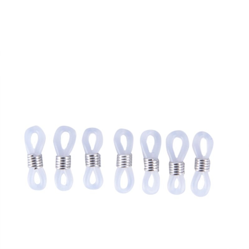Kunststoff Silikon Glser Kette Verbindung Glser Kette 100Stck Gleitschutz Gummi Ring Gurt Verlngerung Frühling DIY Brillen Seil thumbnail