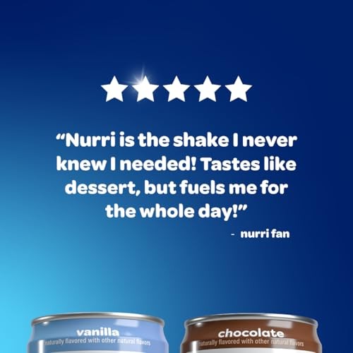Nurri - 30g Protein Ultra Filtered Milk Shake  Vanilla - Lactose Free, Low Sugar, 150 Calories, 10 Vitamins and Minerals - 11 Fl Oz, 12 Cans thumbnail