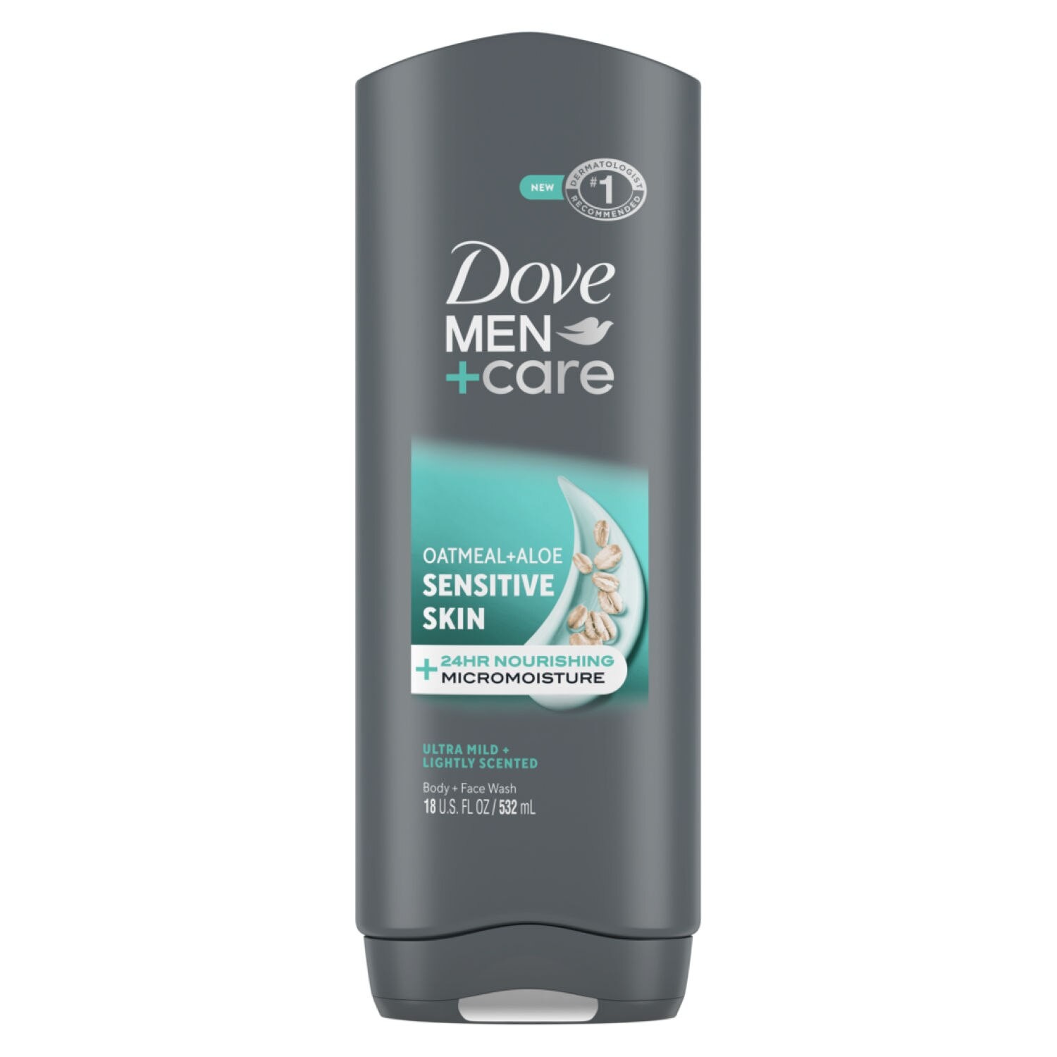 Dove Men +Care Sensitive Skin Body Wash, Oatmeal & Aloe