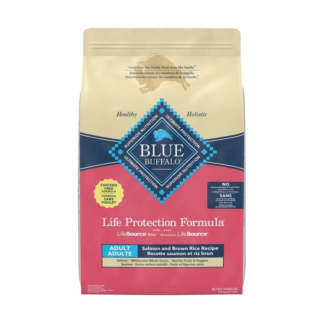 Blue Buffalo Life Protection Formula™ Natural Salmon & Brown Rice Adult Dry Dog Food, 9.9-kg