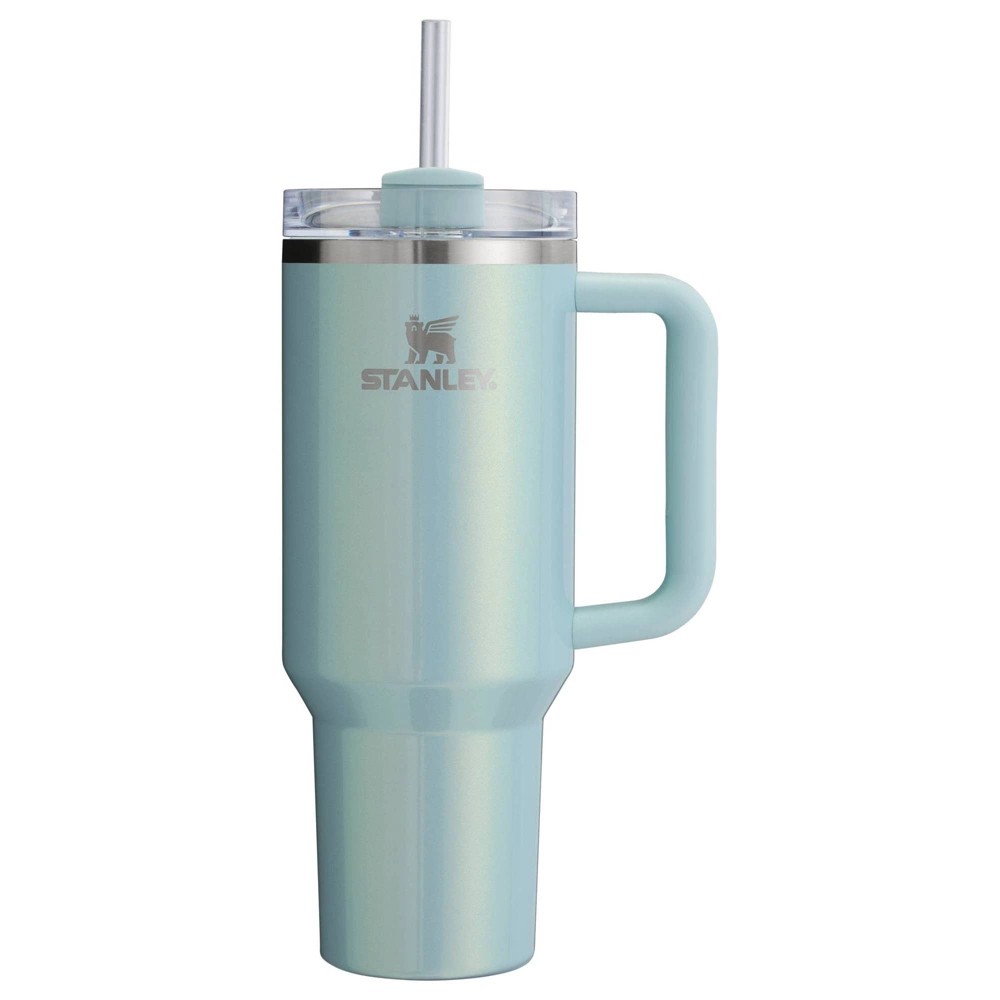 Stanley 40 Oz Stainless Steel H2.0 Flowstate Quencher Tumbler Blueberry Milk: Dishwasher-Safe, Portable Drinkware