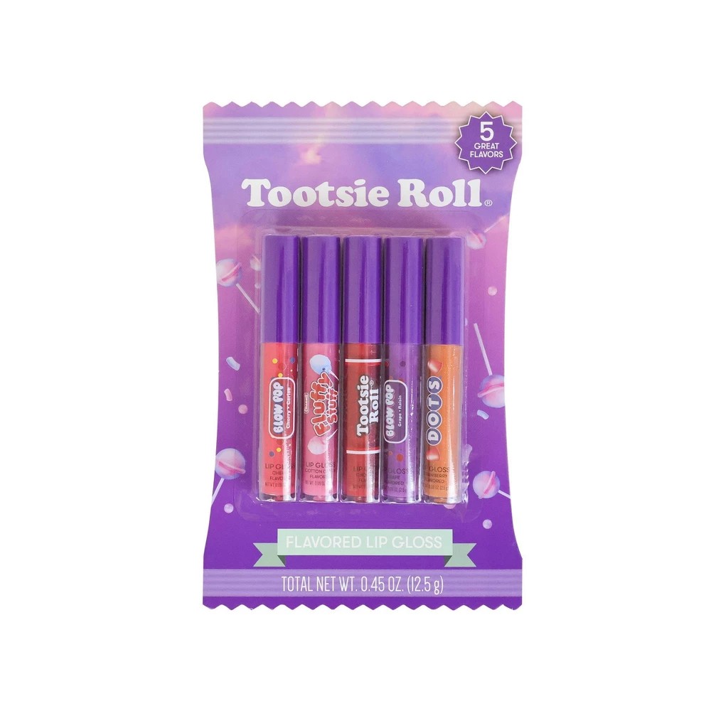 Tootsie Roll Asst Lip Gloss Set - 5pk