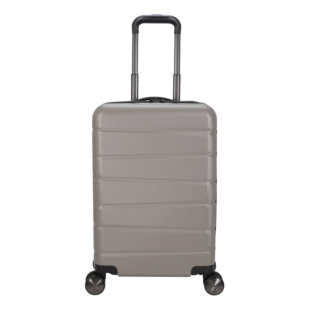 Skyline 8 Wheel Hardside Spinner 20 Carry on Suitcase - Oxford Tan
