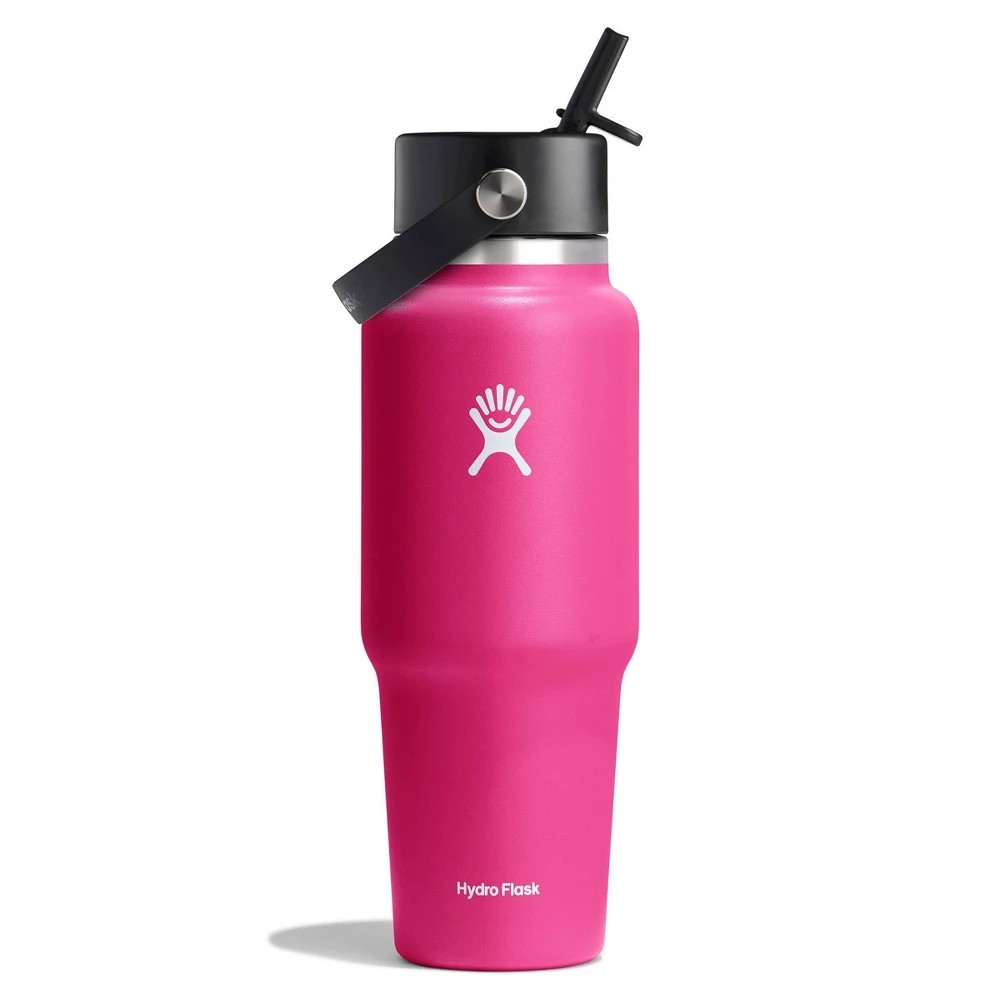 32 Oz Wide Mouth Travel Bottle with Flex Straw Cap - Zinnia