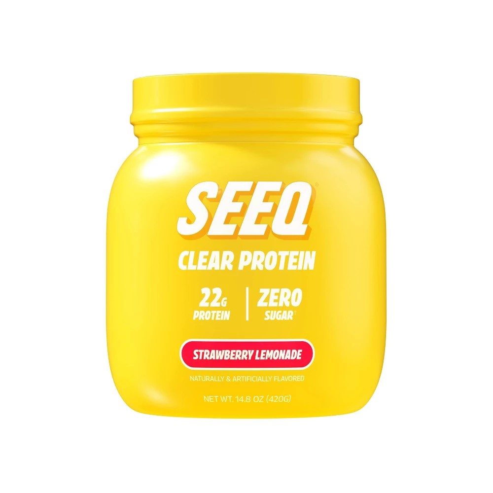 Seeq Clear Protein Powder - Strawberry Lemonade - Whey Protein Isolate - 15 Servings