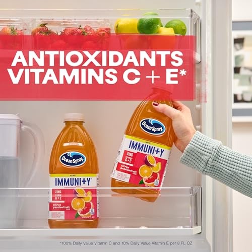 Ocean Spray Immunity Citrus Passionfruit Flavored Juice Drink, 50.7 Fl Oz Bottle (Pack of 1) thumbnail