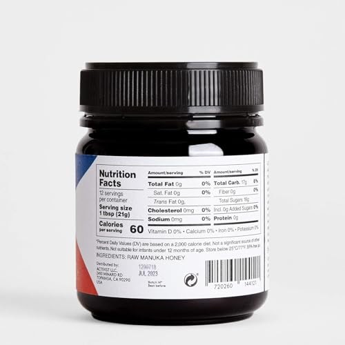 ACTIVIST Raw Manuka Honey 850+MGO | Product of New Zealand | Certified Non-GMO | BPA-Free Jar (8.8 Oz| 250 G) thumbnail