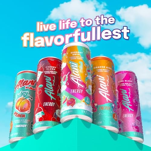 Alani Nu SHERBET SWIRL Sugar Free, Low Calorie Energy Drinks, 200mg Caffeine, Biotin B Vitamins, Zero Sugar, 10 Calories, 12 Fl Oz Cans, 12 Pack thumbnail