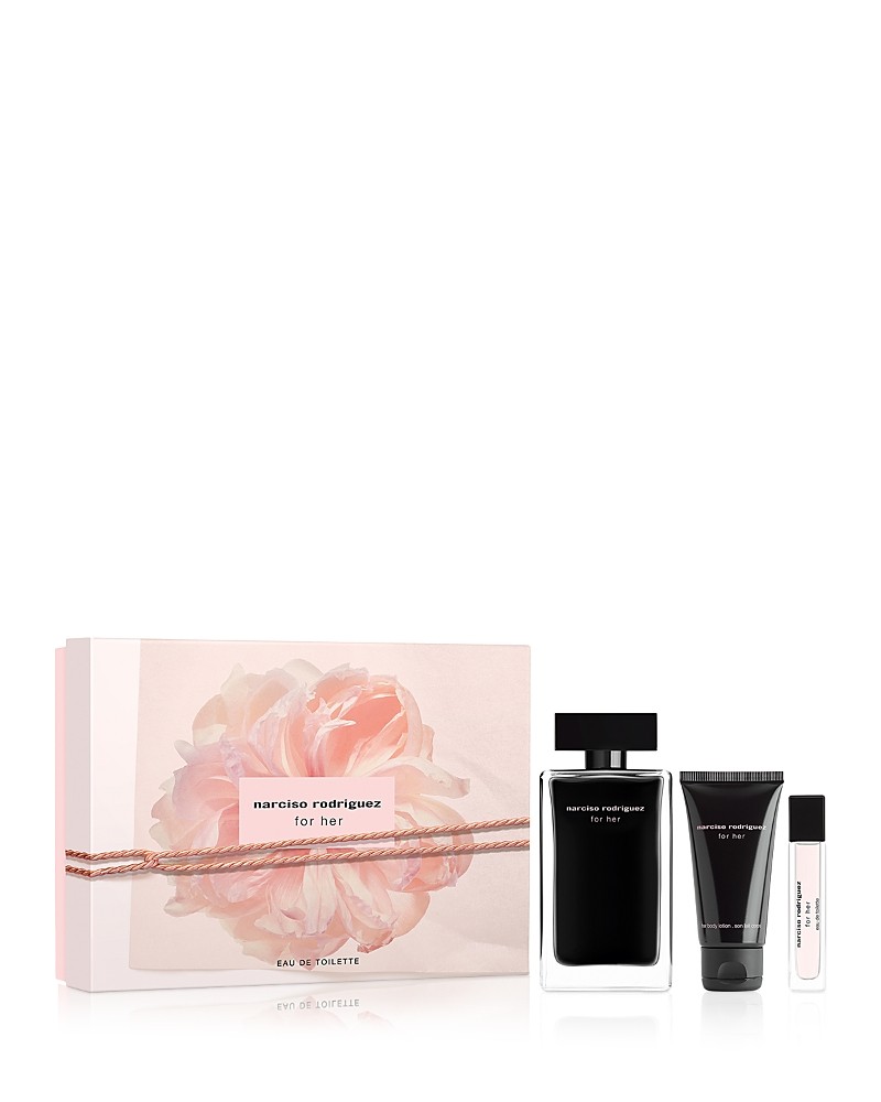 Narciso Rodriguez by Narciso Rodriguez EDT SPRAY 3.3 OZ & BODY LOTION 1.7 OZ & EDT 0.33 OZ MINI for WOMEN