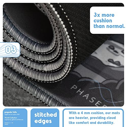 PhaseByte Pagoda Falls Extended Gaming Mouse Pad - Non-Slip Large Mouse Mat with Stitched Edges, Smooth Micro-Fiber Computer Desk Mat, Hand Washable G thumbnail