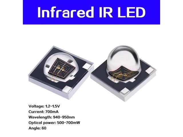 50pcs CCTV Accessories 3535 Infrared IR LED 940-950nm 60degree X1
