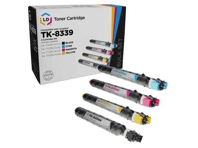 LD Compatible Replacement Toner Cartridge for Copystar TK-8339Y Kyocera TK-8337Y B C M Y 4Pk