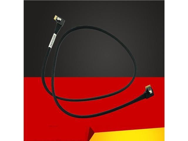 SAS Cable 24Gb SAS4.0 Slim Backplane Cable SAS38p to SAS38p SFF-8654 to SFF-8654 for Server RAID Hard Disk Transmission Cable 1M