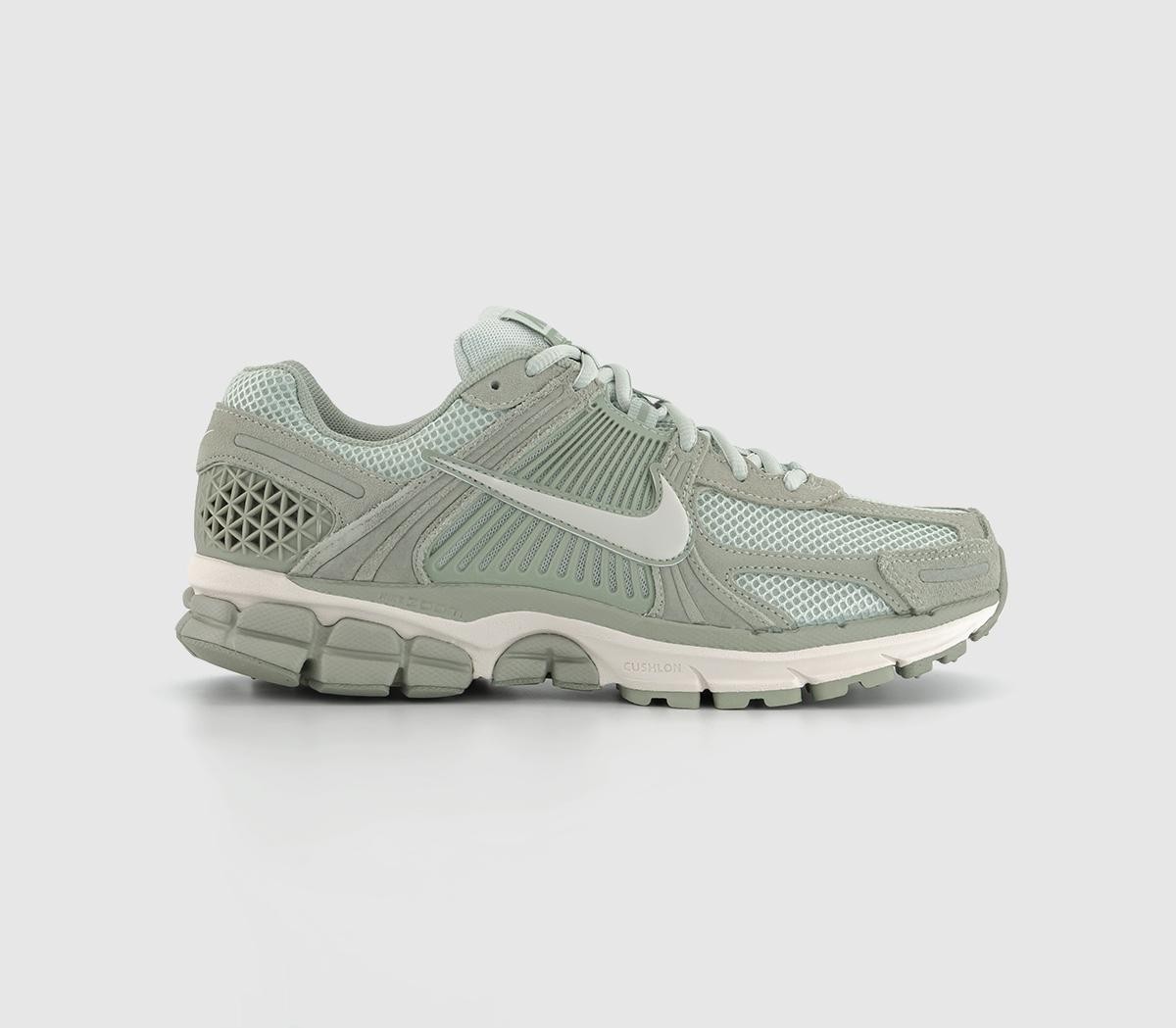 Nike Womens Zoom Vomero 5 Trainers Jade Horizon Phantom Light Silver White in Grey, 11