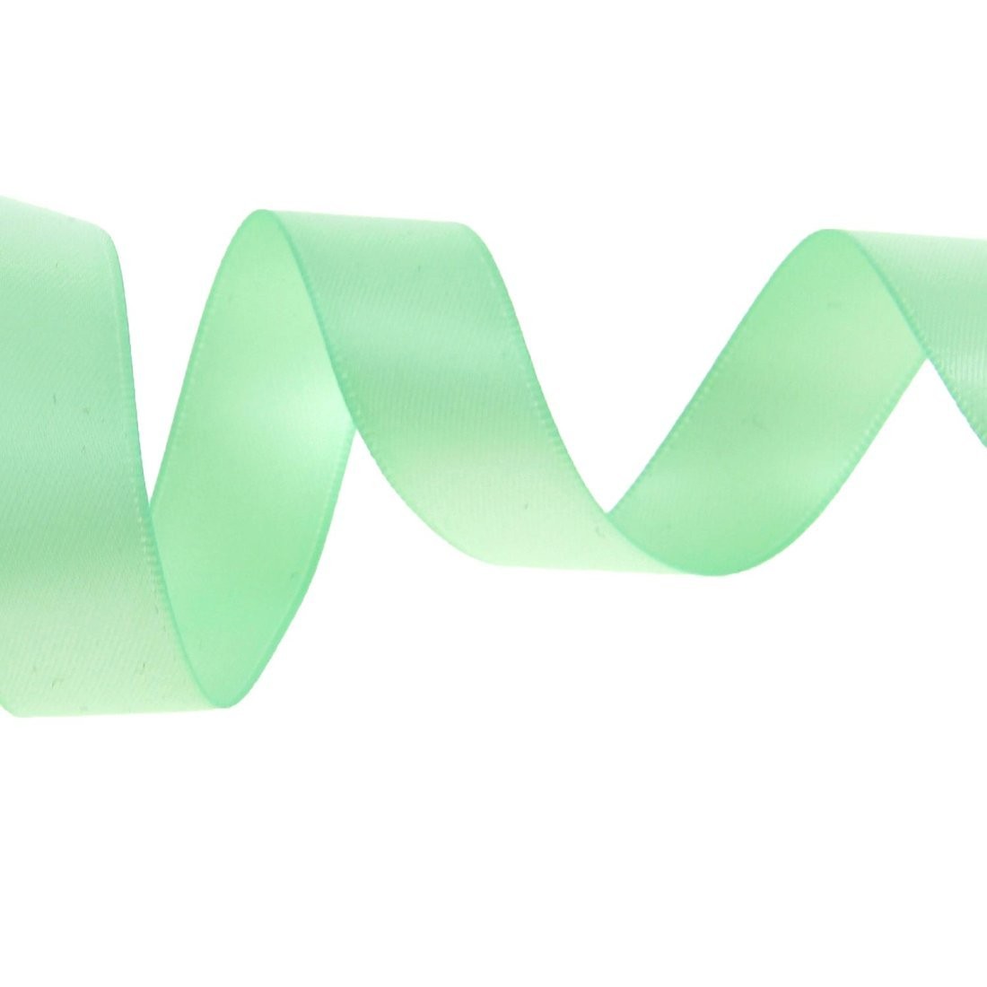 Band Aus Doppelseitigem Satin 15 Mm Grün - 100% Polyester - MT Stofferie
