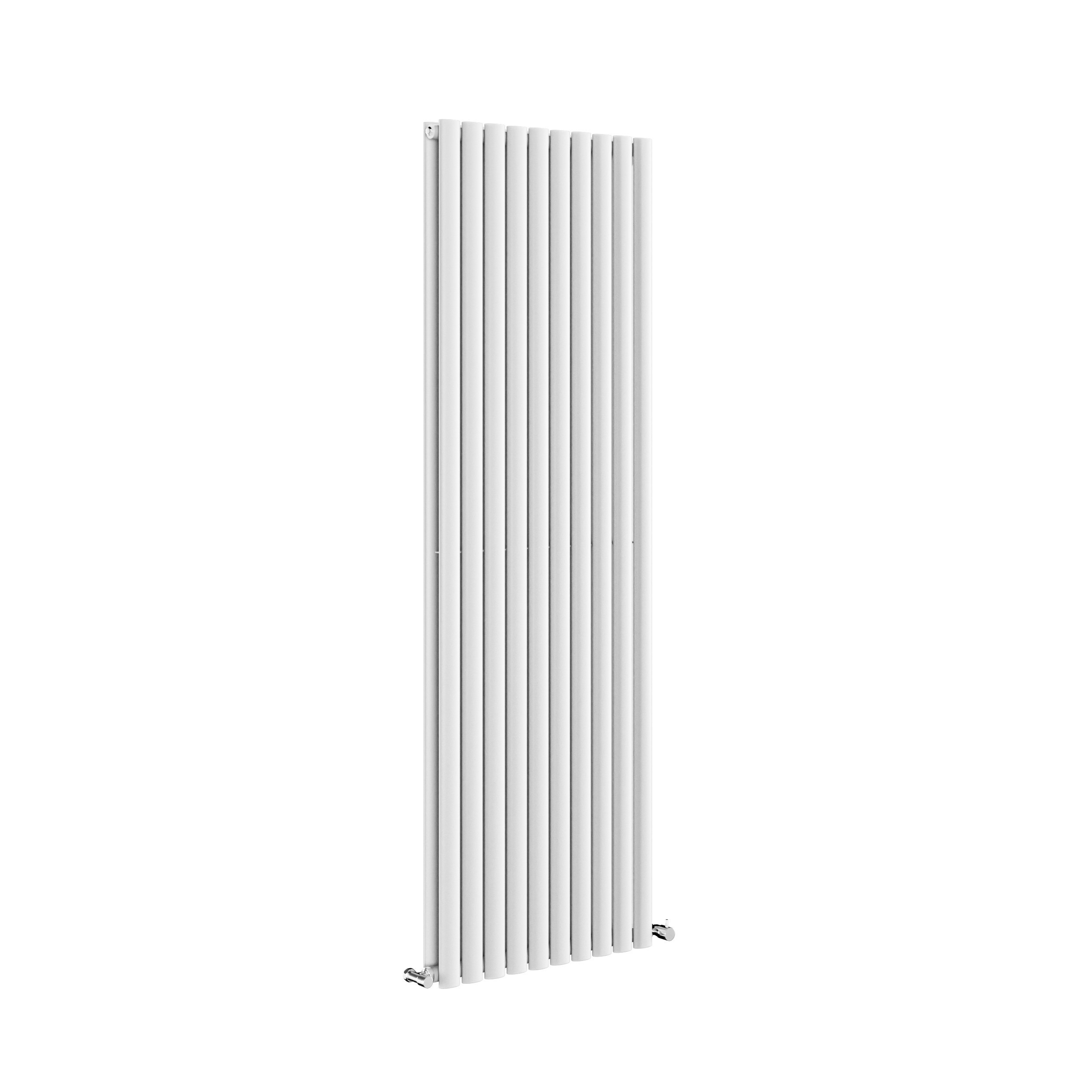 Sorrento White Vertical Oval Designer Radiator 1800x590mm Double Panel 6229 BTU thumbnail