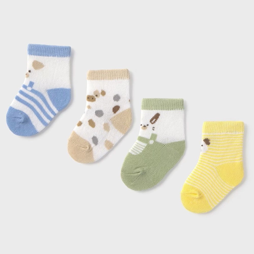 Set 4 Paia Di Calze Cotone 9862 Multicolor Neonato Mayoral Unica thumbnail