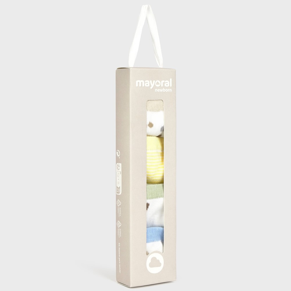Set 4 Paia Di Calze Cotone 9862 Multicolor Neonato Mayoral Unica thumbnail