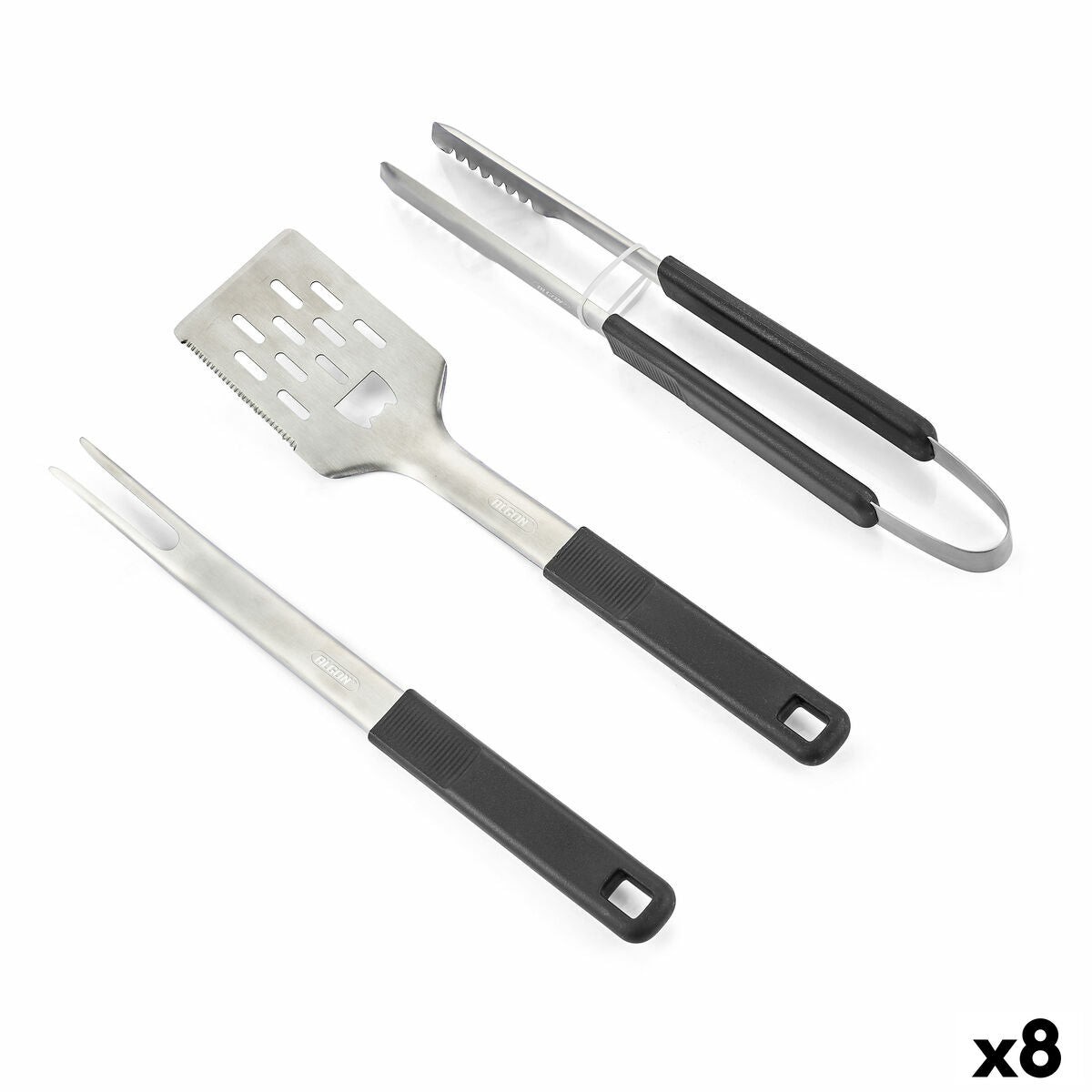 Grillredskap Set Algon 3 Pieces (8 Enheter)