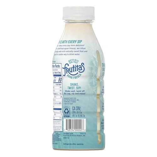 Frutitas Agua Fresca, Water with Natural Sweetness from Real Fruit and Agave Nectar, Zero Artificial Flavors or Sweeteners.16 Ounce Plastic Bottle, Pa thumbnail