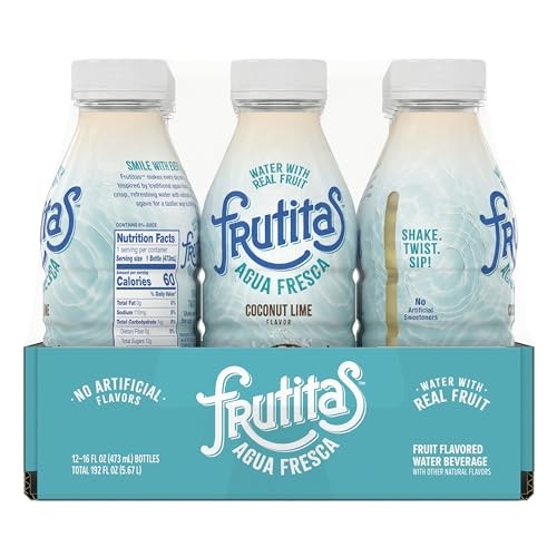 Frutitas Agua Fresca, Water with Natural Sweetness from Real Fruit and Agave Nectar, Zero Artificial Flavors or Sweeteners.16 Ounce Plastic Bottle, Pa thumbnail