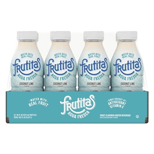 Frutitas Agua Fresca, Water with Natural Sweetness from Real Fruit and Agave Nectar, Zero Artificial Flavors or Sweeteners.16 Ounce Plastic Bottle, Pa thumbnail