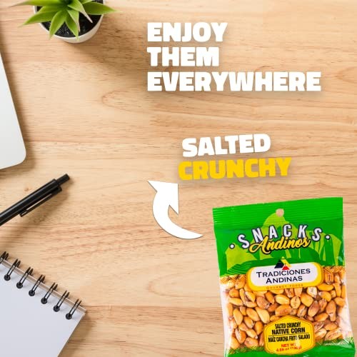 Tradiciones Andinas Salted Crunchy Native Corn 4.59 Oz - Maiz Cancha Snack Salty Fried, Frito Crujiente Y Salado, Golosinas Saladitas Peruanas, Peruvi thumbnail