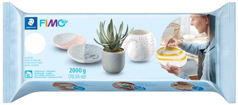 Staedtler Fimo Air Air Drying Modelling Clay 2kg White