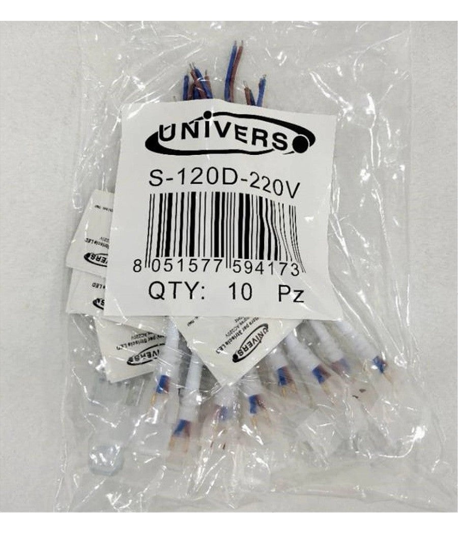 Kit 10pz Connettore Alimentazione Flessibile Strip LED 220v 8mm 3535 S-120d-220v thumbnail