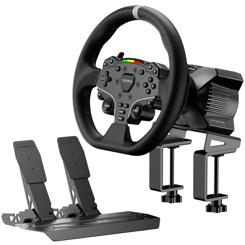 MOZA Racing R3 Racing Wheel and Pedals Bundle for PC
